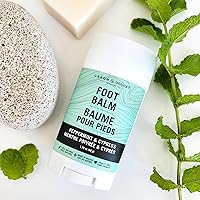 Vista 2 de CARON & DOUCET - Bálsamo de pies hidratante 100% natural para pies secos y agrietados Aceite de oliva, manteca de cacao, menta, ciprés 1.76 oz