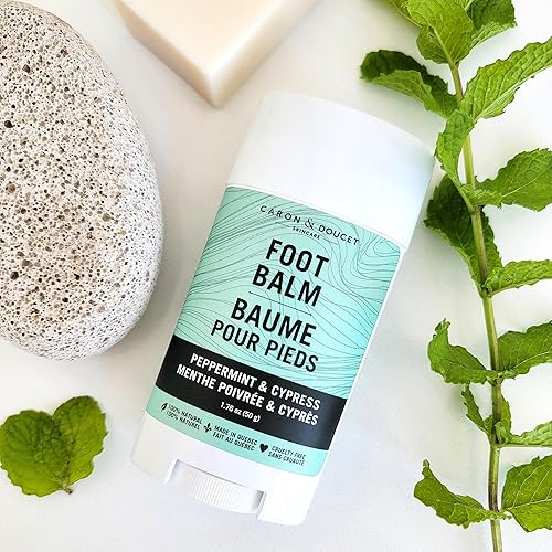 Miniatura 2 de CARON & DOUCET - Bálsamo de pies hidratante 100% natural para pies secos y agrietados  Aceite de oliva, manteca de cacao, menta, ciprés 1.76 oz