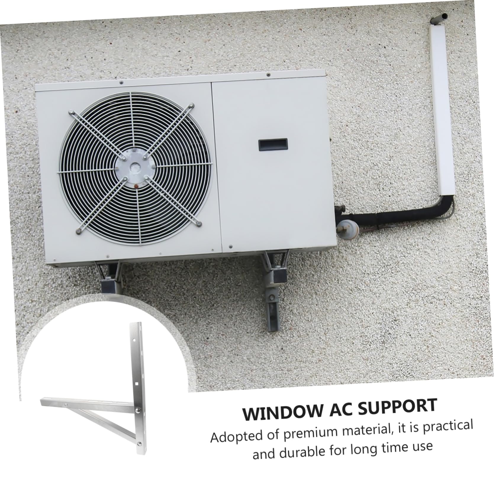 UKCOCO 2 pezzi per Condizionatore Acciaio Inossidabile Bracket Facile Installazione e Sicurezza per Climatizzatori
