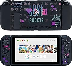 YOCORE Soft TPU Switch Protective Case Cover | Dockable Protective Case Compatible with Switch,Anti-Scratch and Shock-Absorption Design Cover Skin-L&D&R