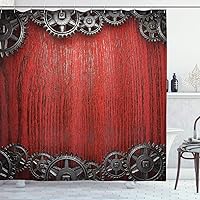 Vista 131 de Ambesonne Cortina para regadera náutica con palmeras