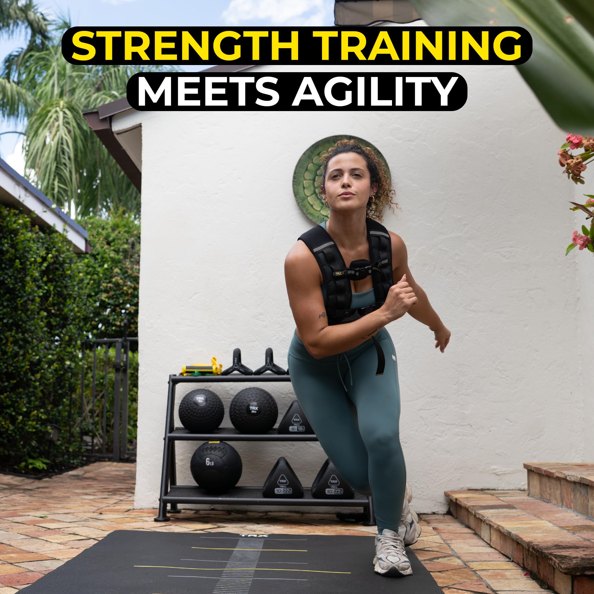 TRX HexGrip - Chaleco de peso ajustable de 10 libras para entrenamiento de fuerza y correr, chaleco de entrenamiento transpirable para fitness, construcción muscular, levantamiento de pesas y pérdida
