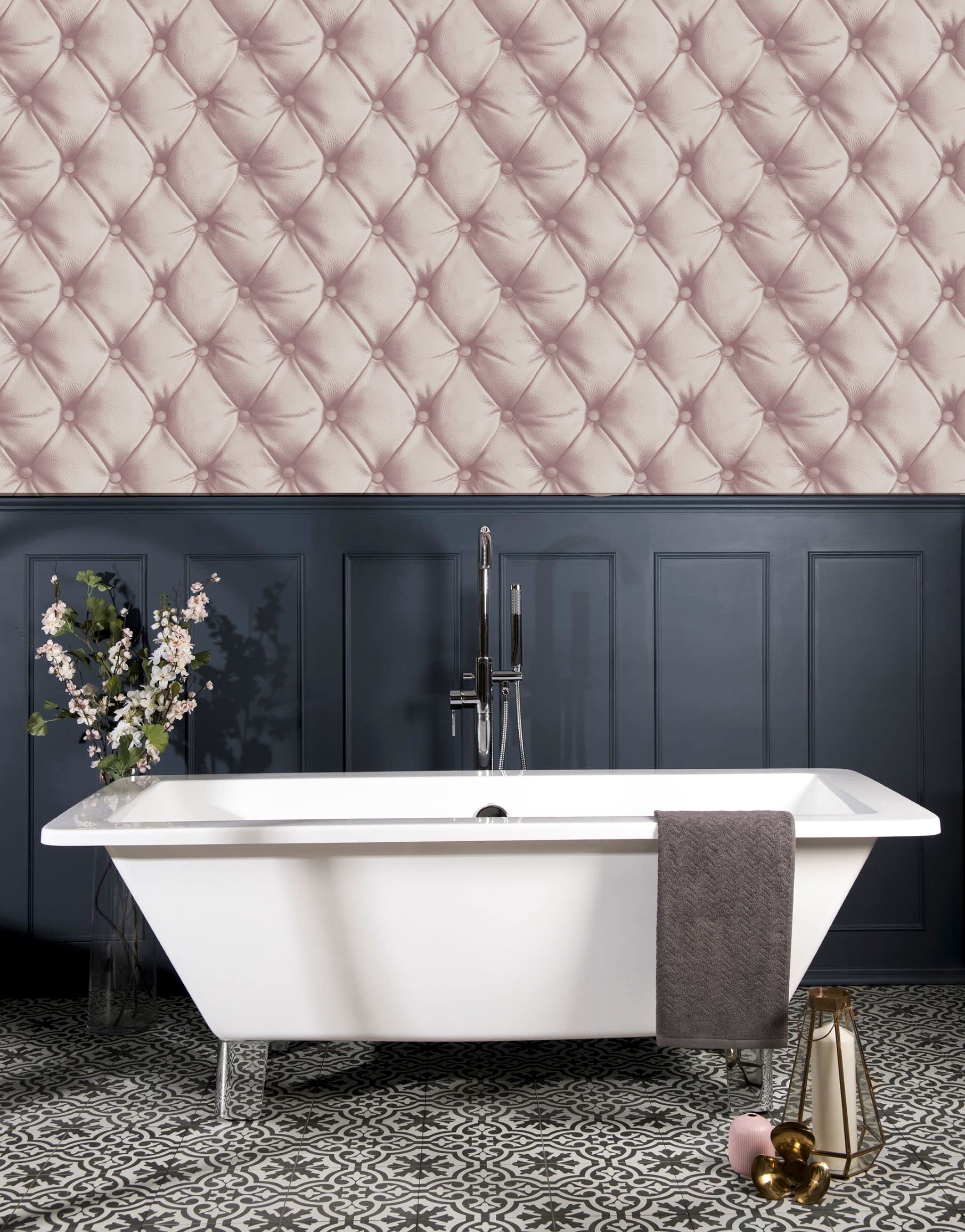 Arthouse Blush Pink Wallpaper Sumptuous & Glamorous Design Featuring