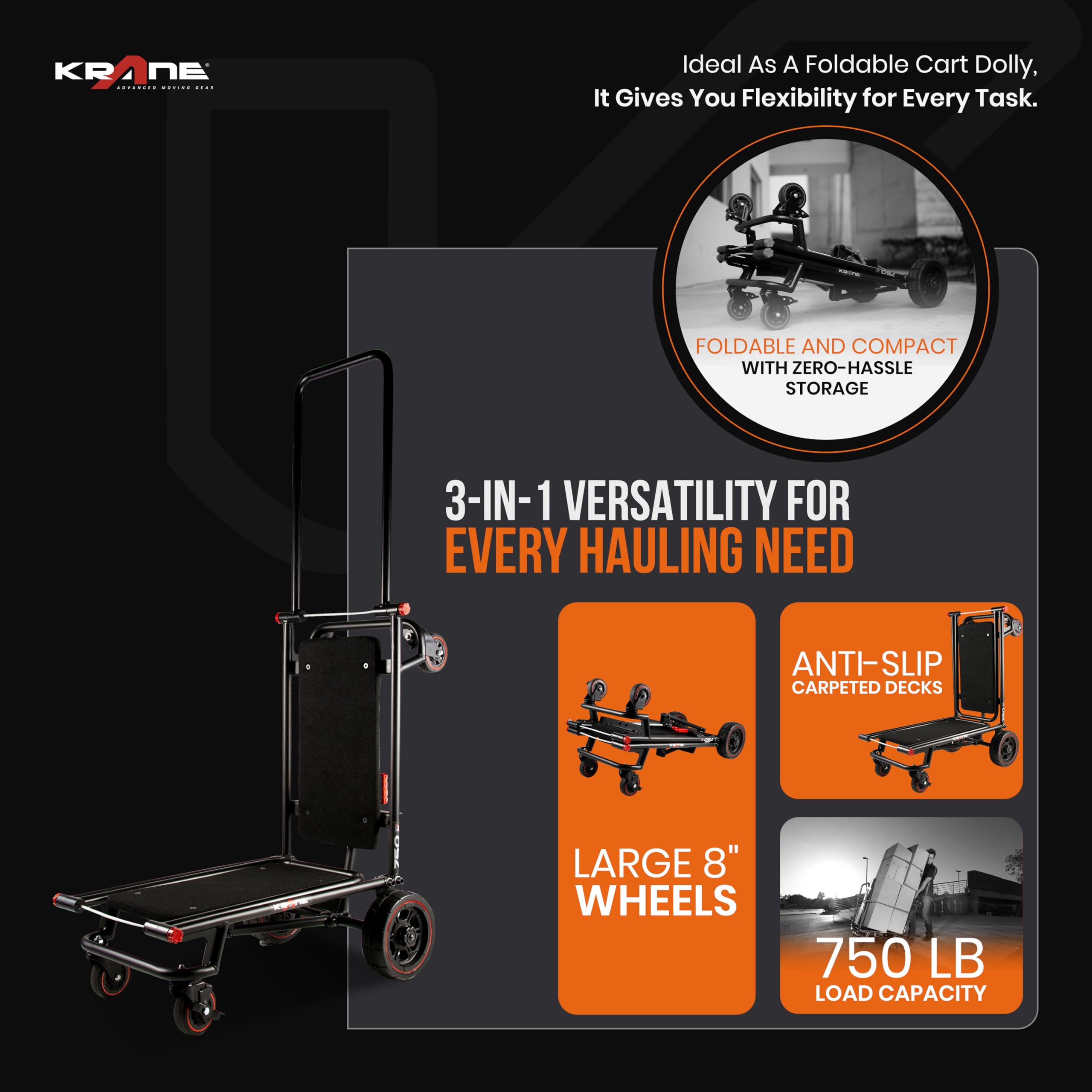 Amazon.co.jp: Gruv Gear グルーブギア KRANE Utility Carts 360°旋回