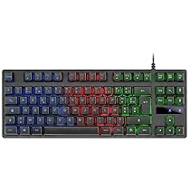 Mars Gaming Mk02 Tastiera Da Gioco Usb 2.0 H-Mech, Tkl Compatta, Frgb Rainbow, Antighosting, Lingua Francese, Nero