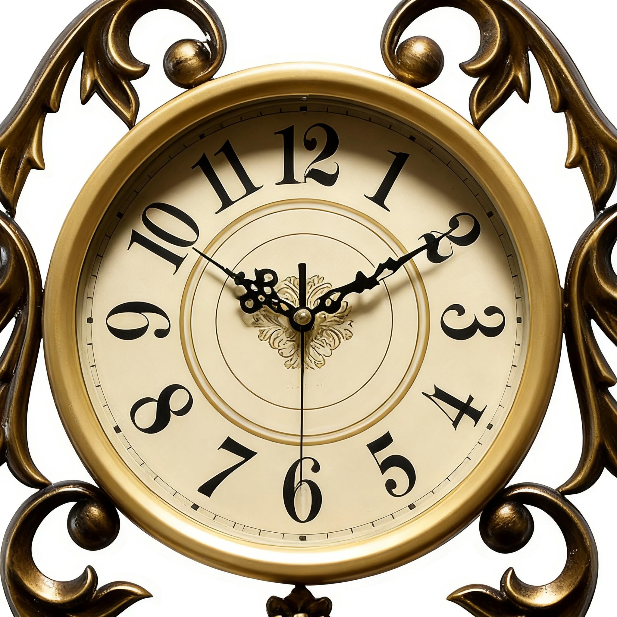 PIXZCSA Battery Operated Large Wall Clocks Elegant Victorian Clock Designed For Timeless Decor Silent Any Room