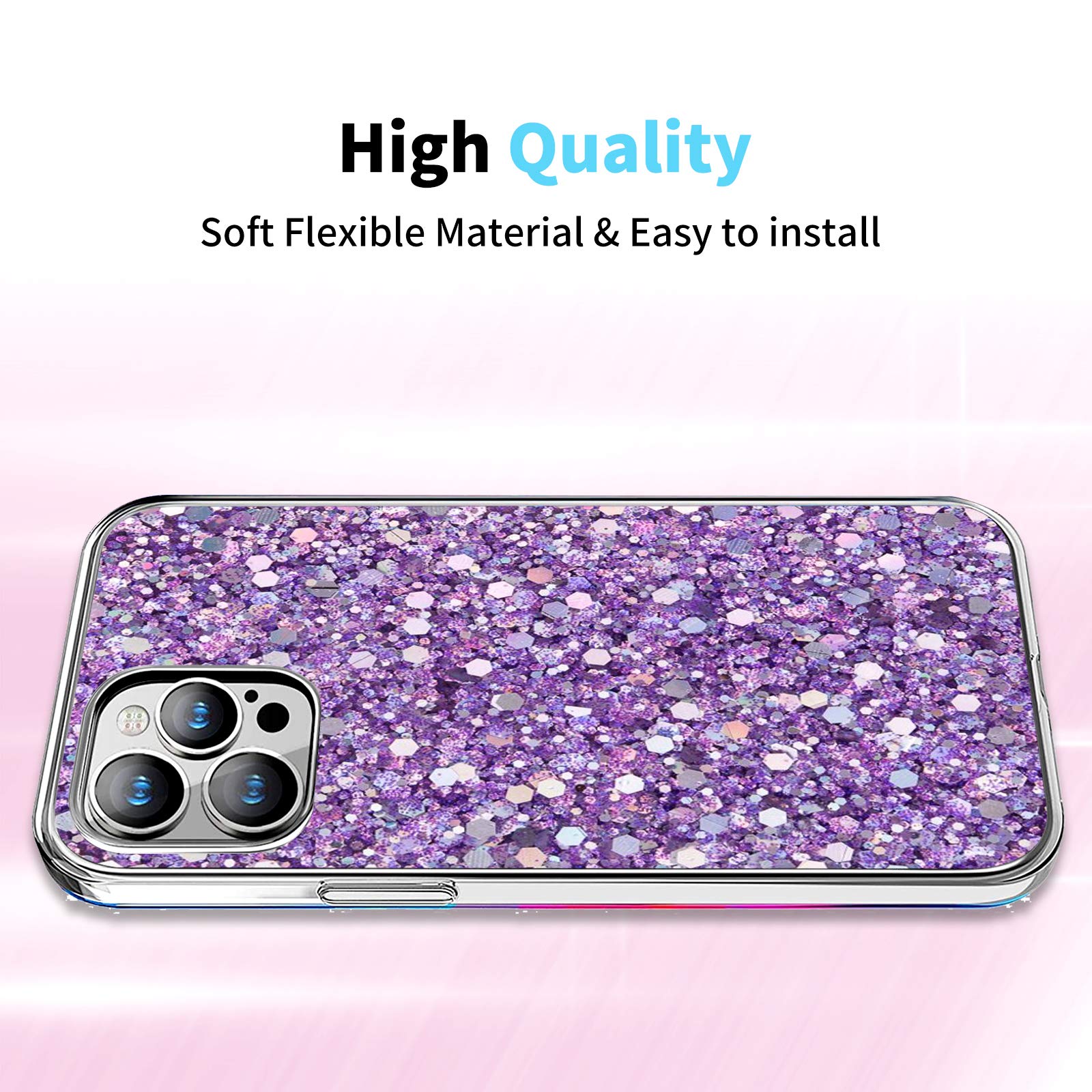 Cover Per IPhone 7/8/SE (2020/2022) Con Bordi Rossi Placcati, Inclusa 2 Pellicole In Vetro Temperato, Custodia Trasparente In Silicone Antiurto - 2