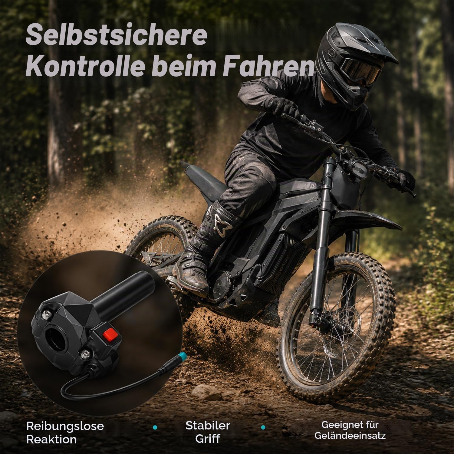 Talaria Gasgriff-Set für X3/MX3/MX4/MX5, Schwarz