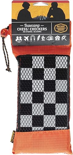 Miniatura 3 de Outside Inside Mochila de ajedrez y damas, compacta, plegable, magnética, tamaño de viaje para acampar y viajar