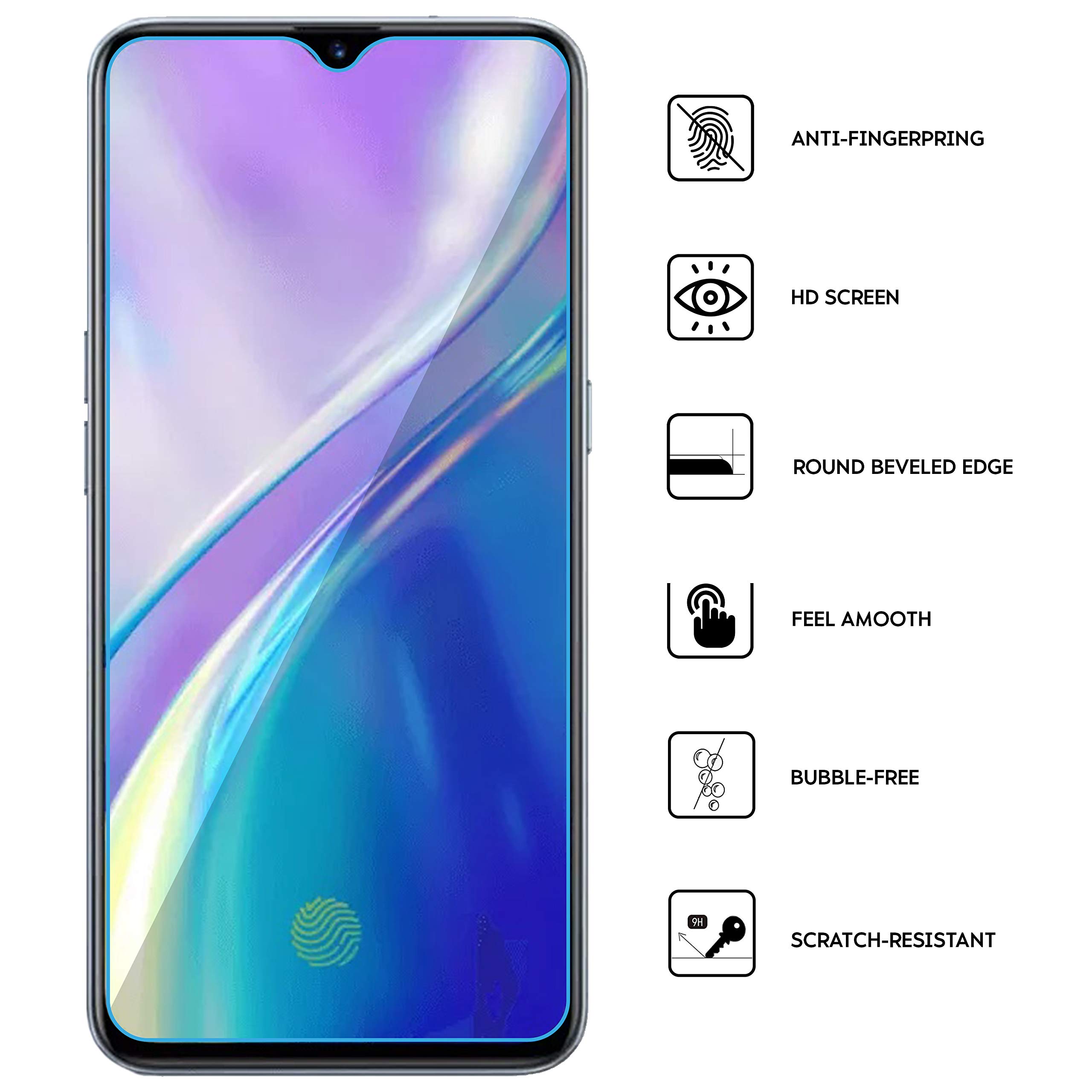 PELLICOLA VETRO TEMPERATO Per OPPO REALME X2 PRO Protezione Schermo