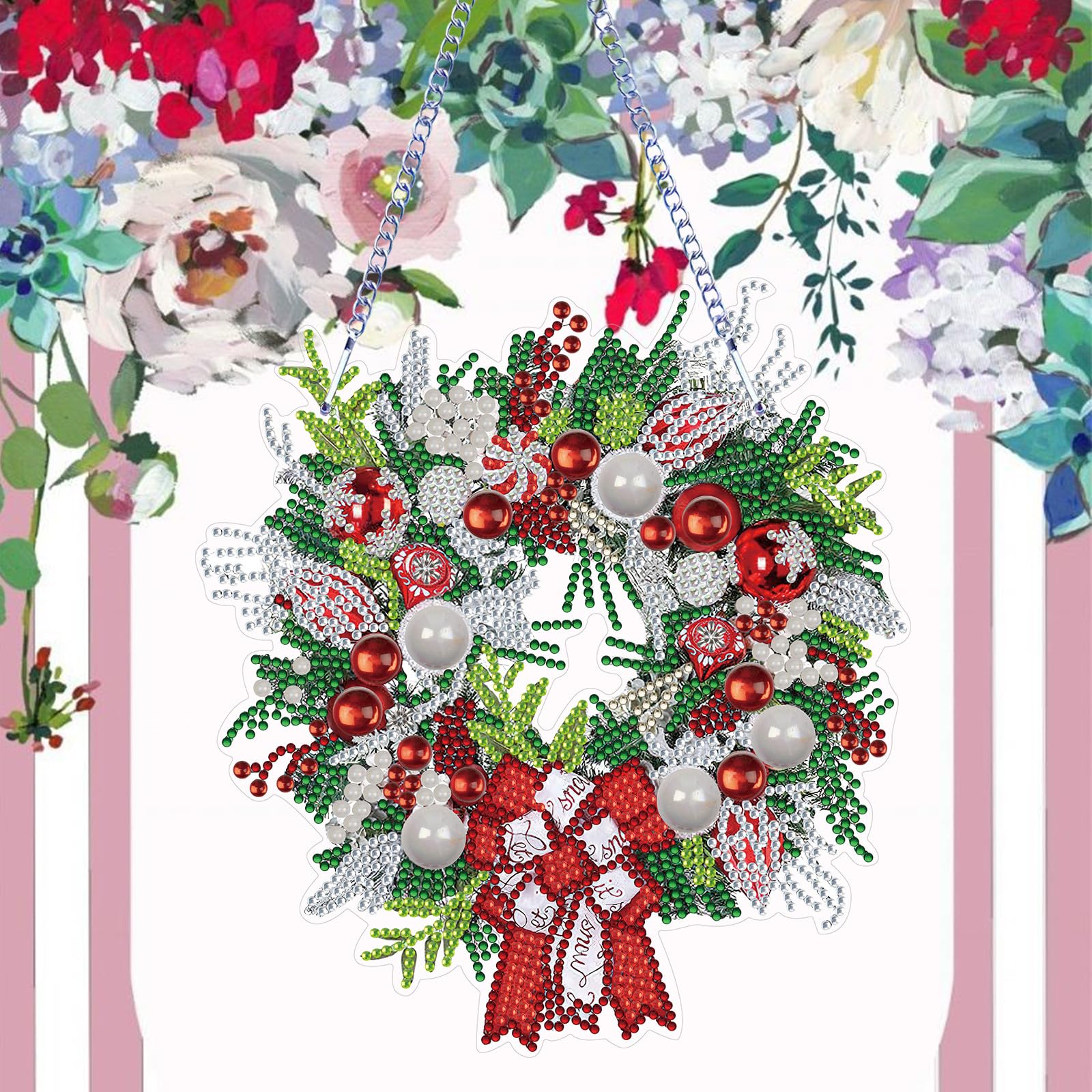 Amazon.com: 5D DIY Christmas Wreath Diamond Art Painting Kits