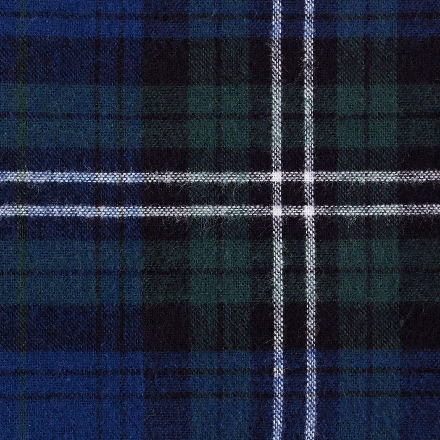 Amazon Basics Yarn-Dyed Lightweight Flannel Sheet Set - Twin, Blackwatch Plaid