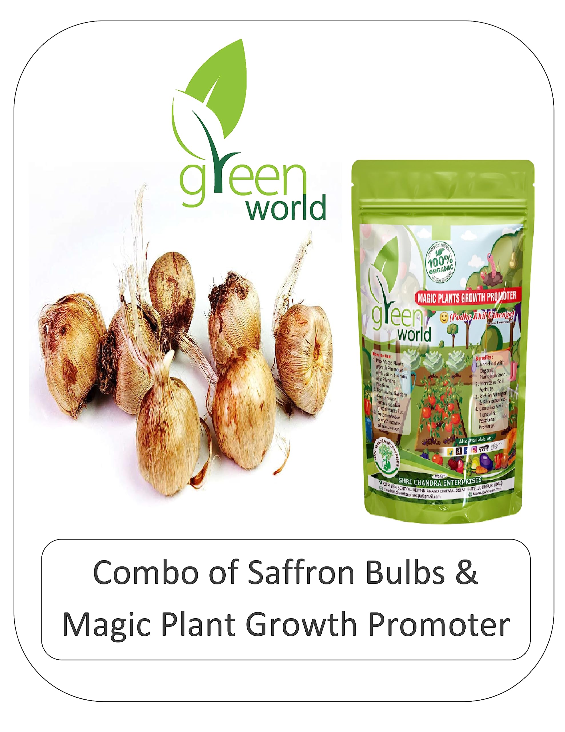 See full amazon price history chart for Green World Combo of Kashmiri Saffron Bulb/Kesar/Zafran/Crocus Corm & Magic Growth Promoter (10 Bulbs combo) Green World Combo of Kashmiri Saffron Bulb/Kesar/Zafran/Crocus Corm & Magic Growth Promoter (10 Bulbs combo) (B0CB634DHP) Amazon Price History, Amazon Price Tracker