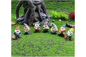 ENCHANTING 7PCS GARDEN GNOME MINIATURES KIT