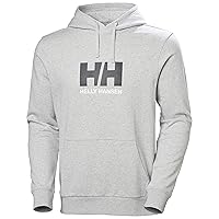 Helly Hansen HH Logo Hoodie Felpa con Cappuccio, Grigio Melange 2.0