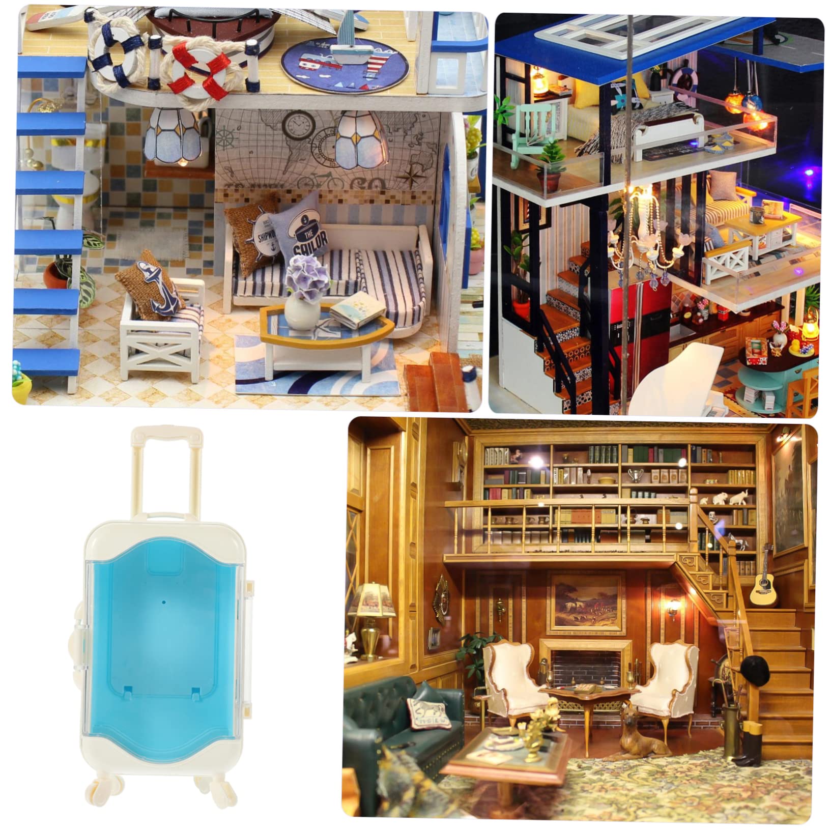 Mini Suitcase Toys for Toddlers Girl Toys Decor Childrens Toys Kids Toys Toddler Toys Girls Toys Children’s Toys Infant Toys Ornament Baby Plastic Household Birthday Present