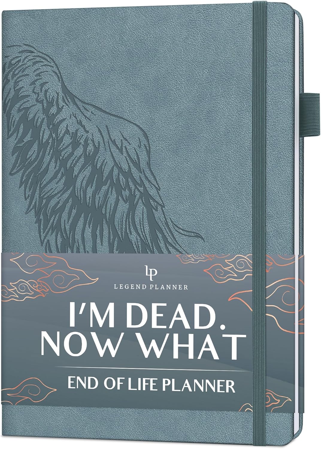 Legend End of Life Planner – When I’m Gone Workbook for Final Arrangements, Beneficiary Information, Funeral Planning, Last Wishes & Will Preparation – Final Wishes Organizer Book – 7x10” (Blue Surf)