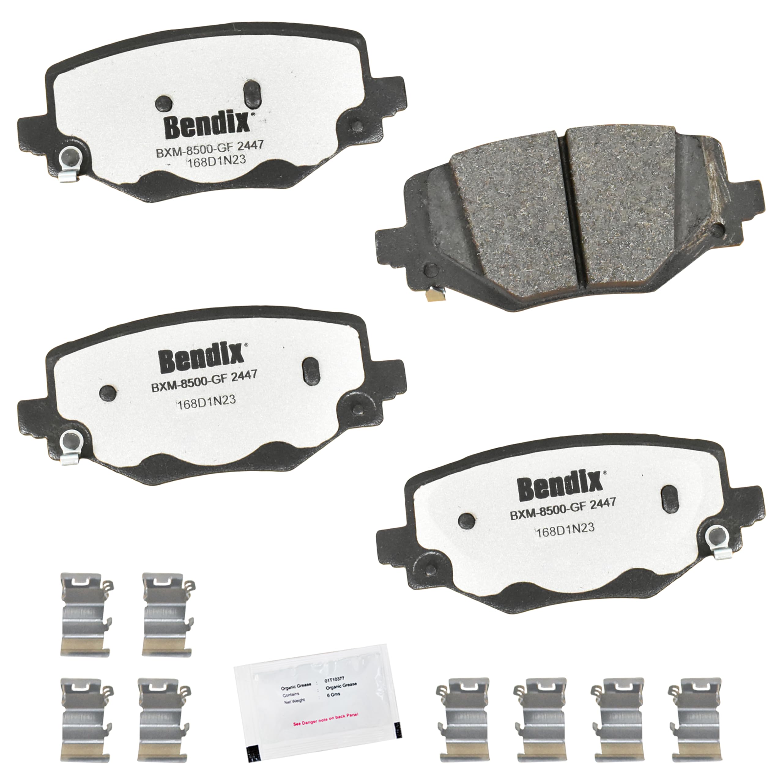 Bendix Fleet Metlok PBD2447 Semi-Metallic Rear Brake Pads for Dodge Durango 2024-2021