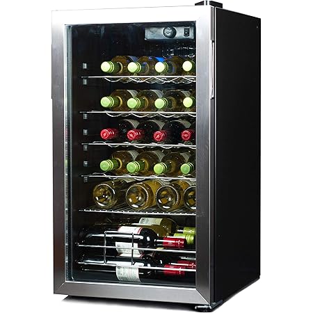 BLACK+DECKER 26 Bottle Wine Cellar, Compressor Cooling Wine Fridge, BD61536
