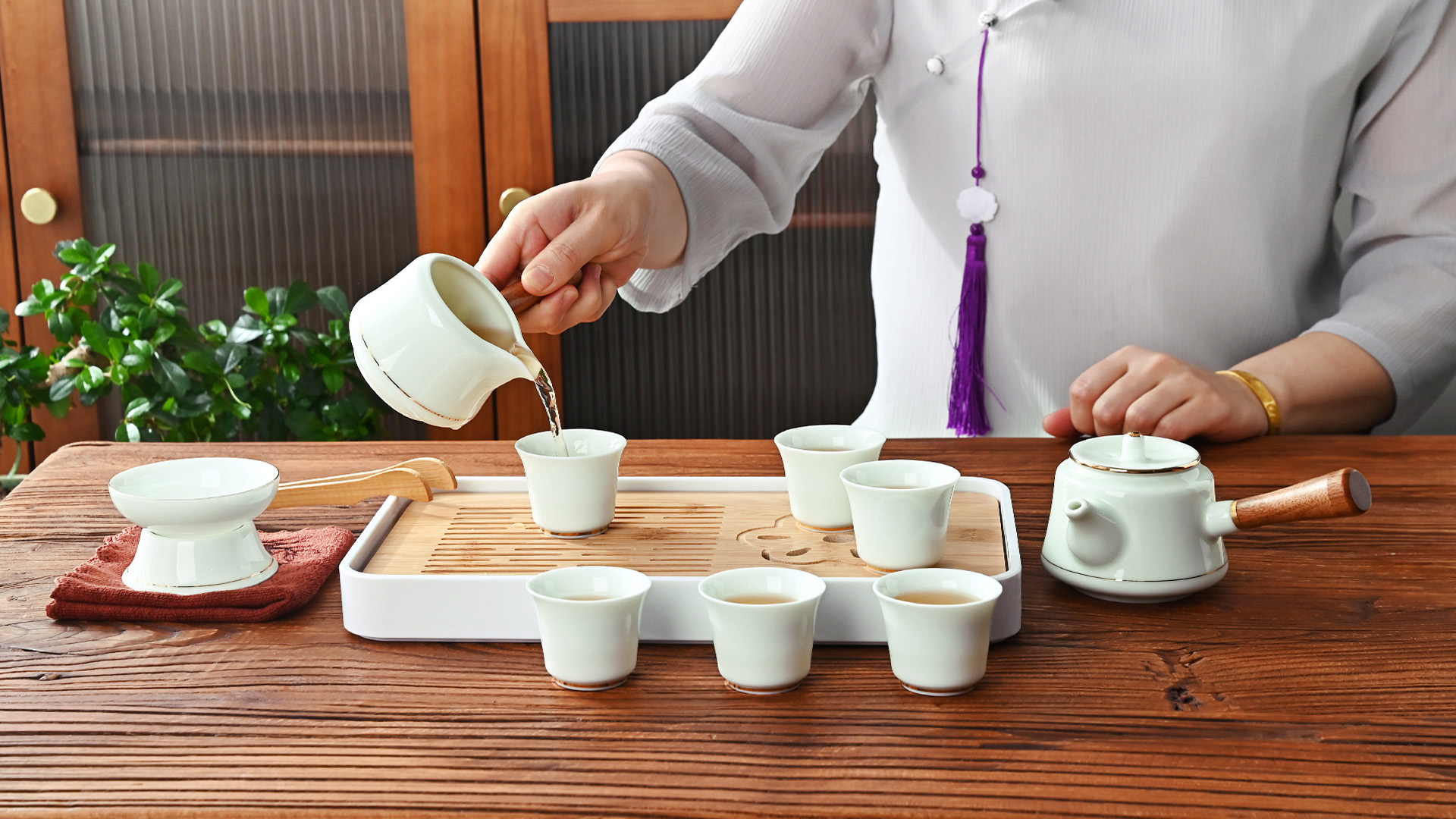 Amazon.com | Chinese Tea Set, Kung Fu Tea Set, Gongfu TeaSet