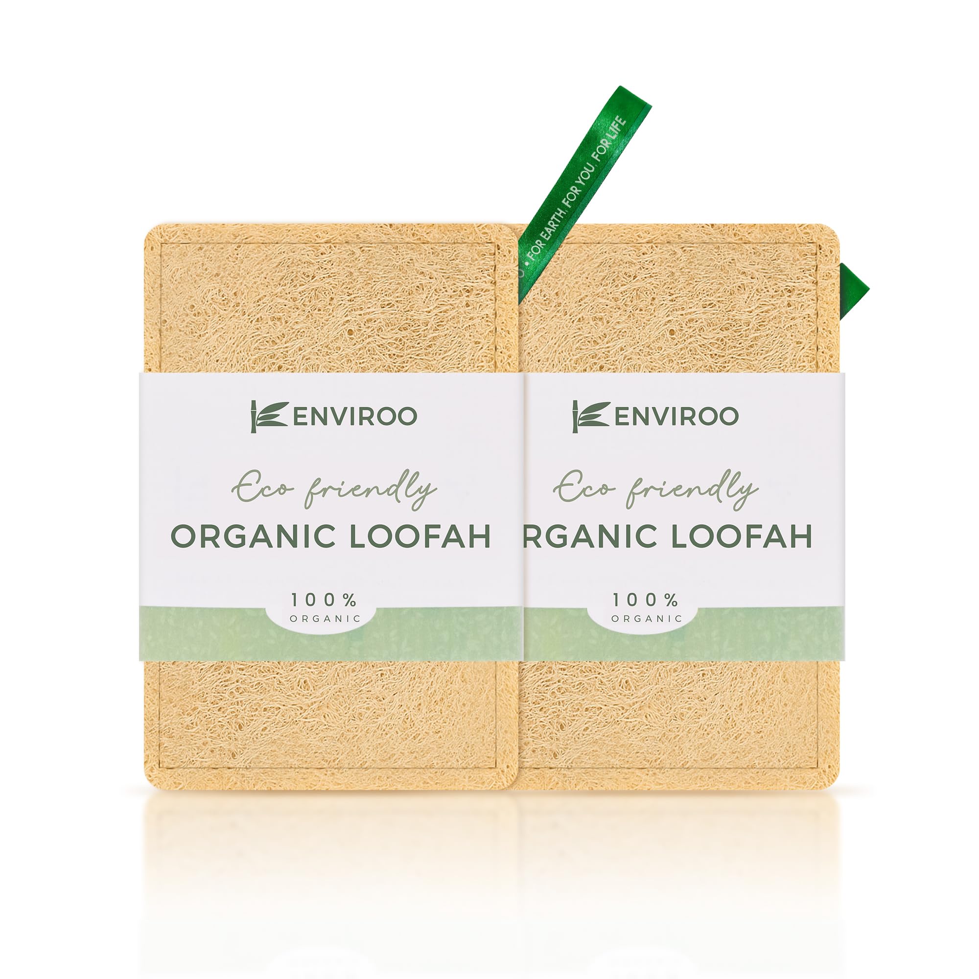 Organic Loofah Sponge (Pack of 2 | Natural Exfoliating Body Scrubber | Eco-Friendly, Biodegradable Bath Sponge for Glowing, Healthy Skin (Rectangular)-image-48