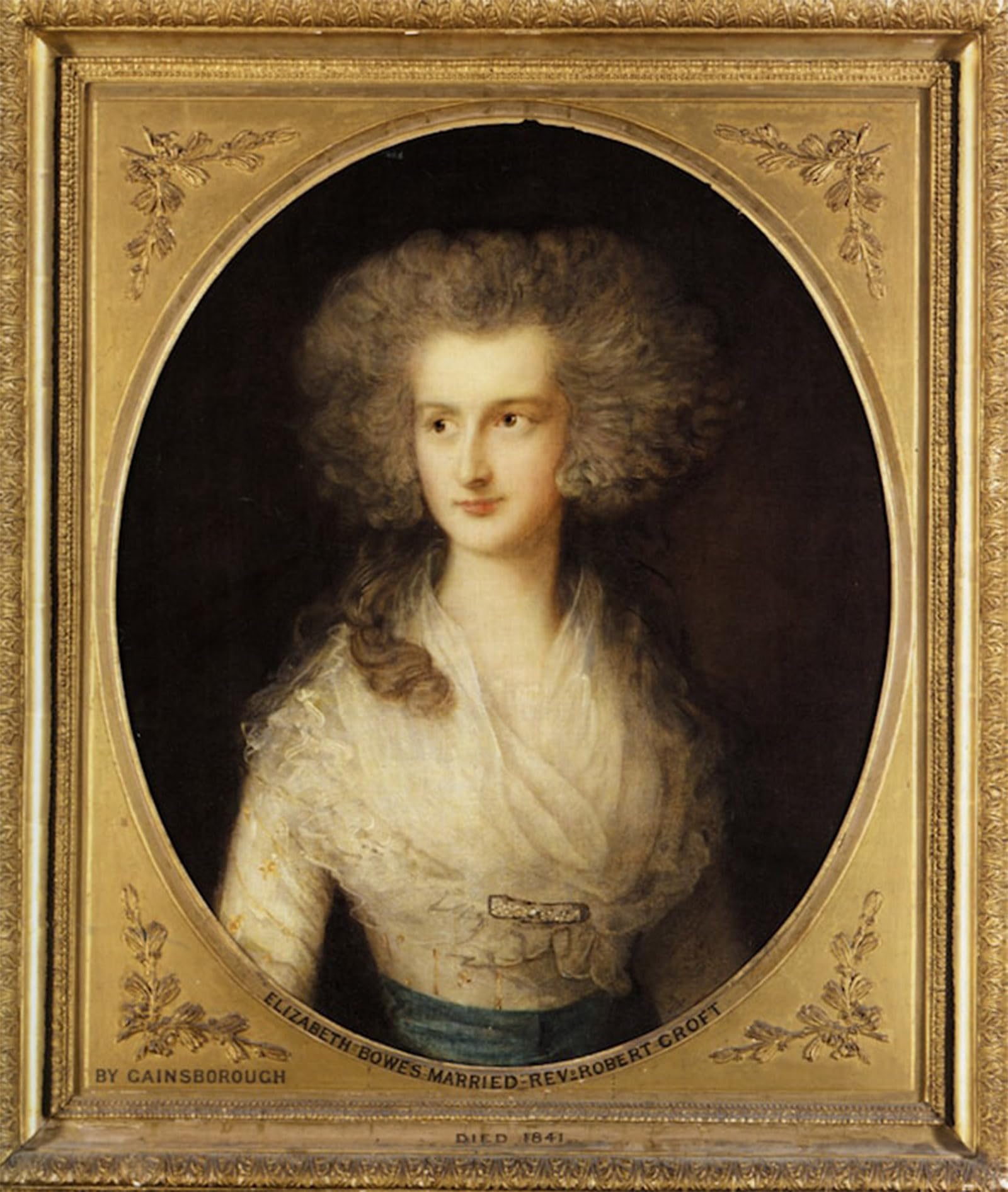 SERENDIPITP Abstract Painting Mural Print Picture Wall Decor Painting Portrait of Elizabeth Bowes by Thomas Gainsborough Vintage Wall Artwork for Home Decor 60x90cm