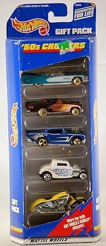 1998MattelHot Wheels'50sCruisersPack de regaloEldoradoT-Bird57ChevyHot RodOOPRareSet de colección de motos