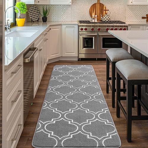 Miniatura 86 de Amearea Alfombra mullida para interiores, alfombras marroquíes suaves con enrejado para dormitorio, alfombra moderna para sala de estar, habitación