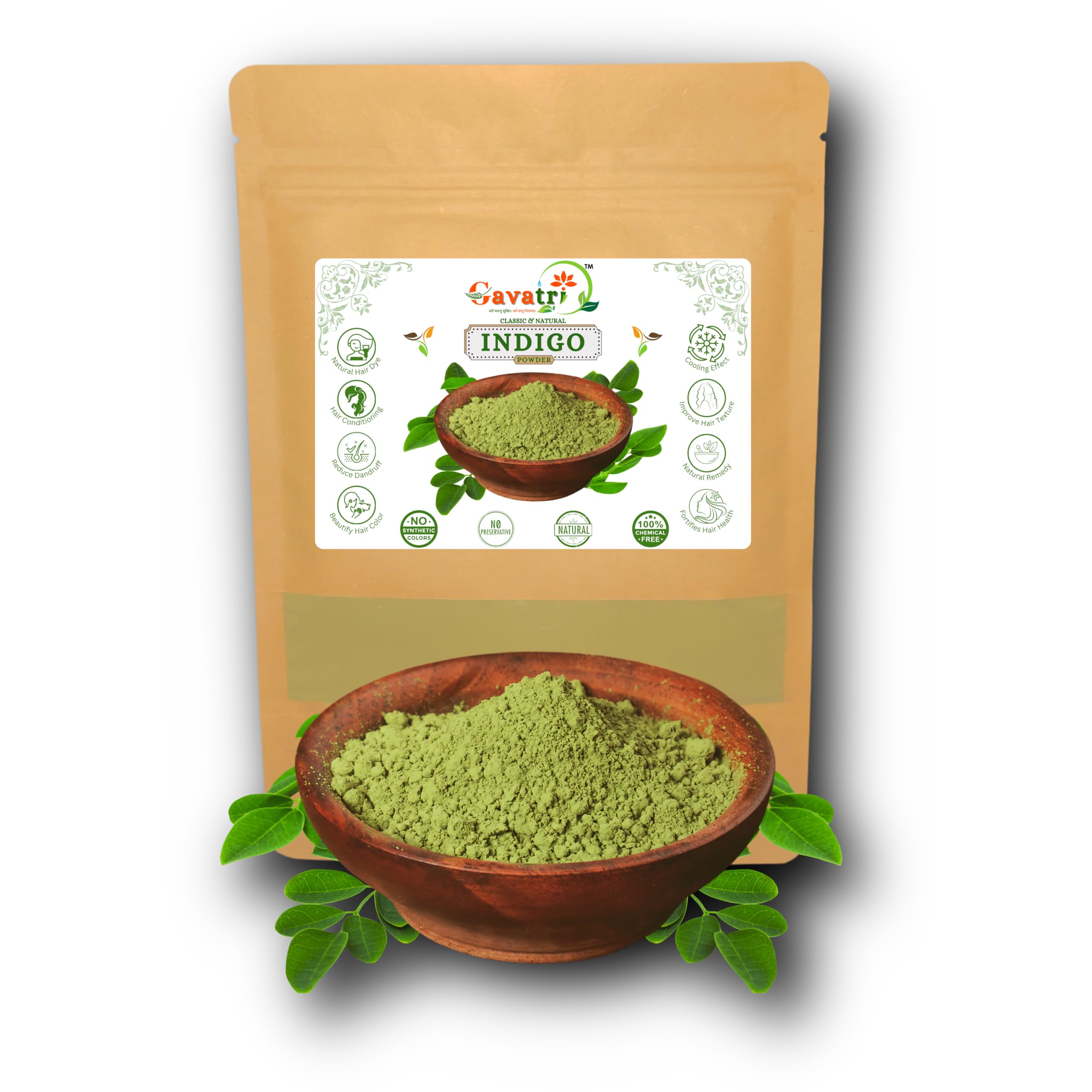 Gavatri Classic And Natural Indigo Leaves Powder 1 Kg-image-39