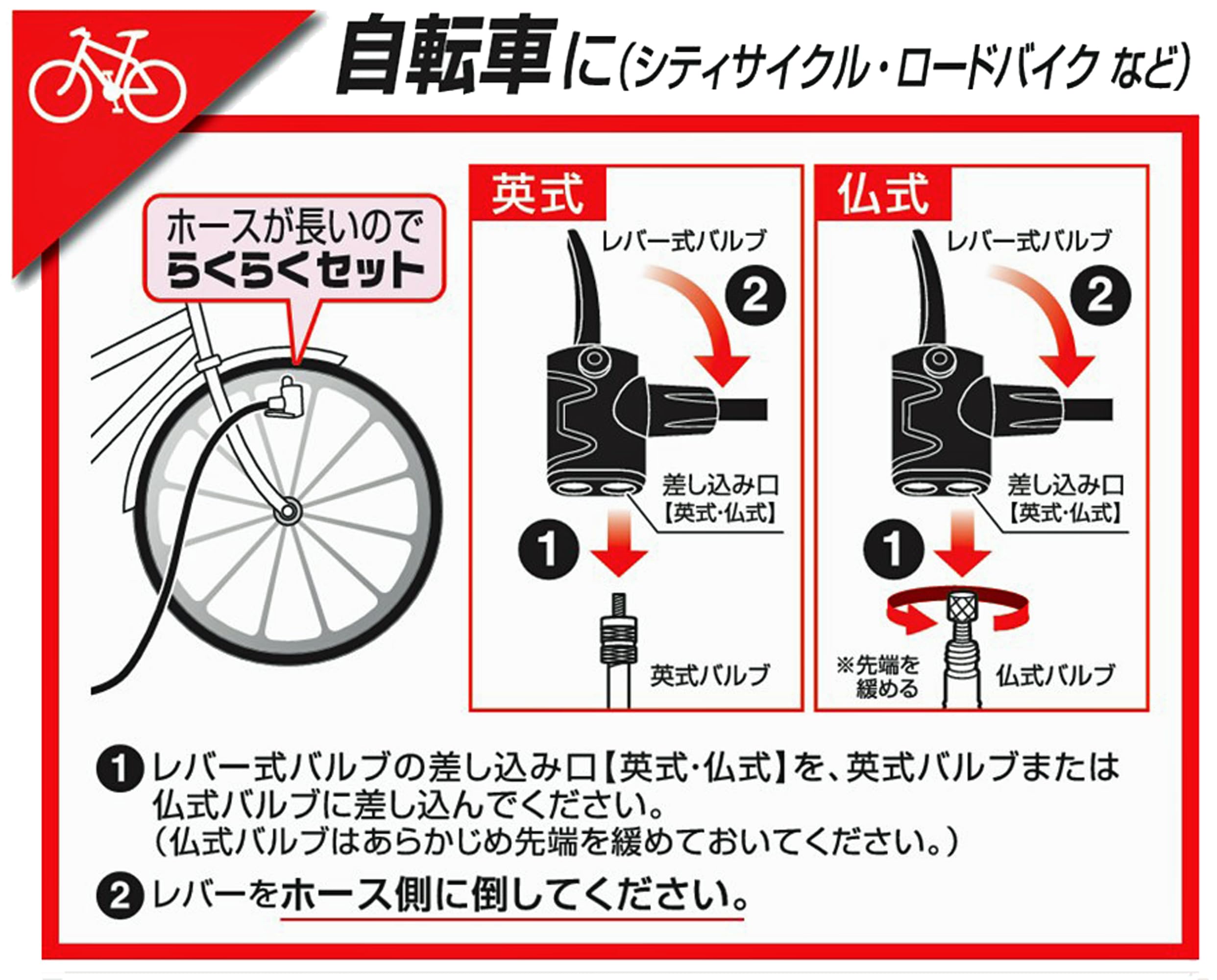 Amazon.co.jp: BAL(大橋産業) 空気入れ 自動車 自転車用空気入れ 高圧 
