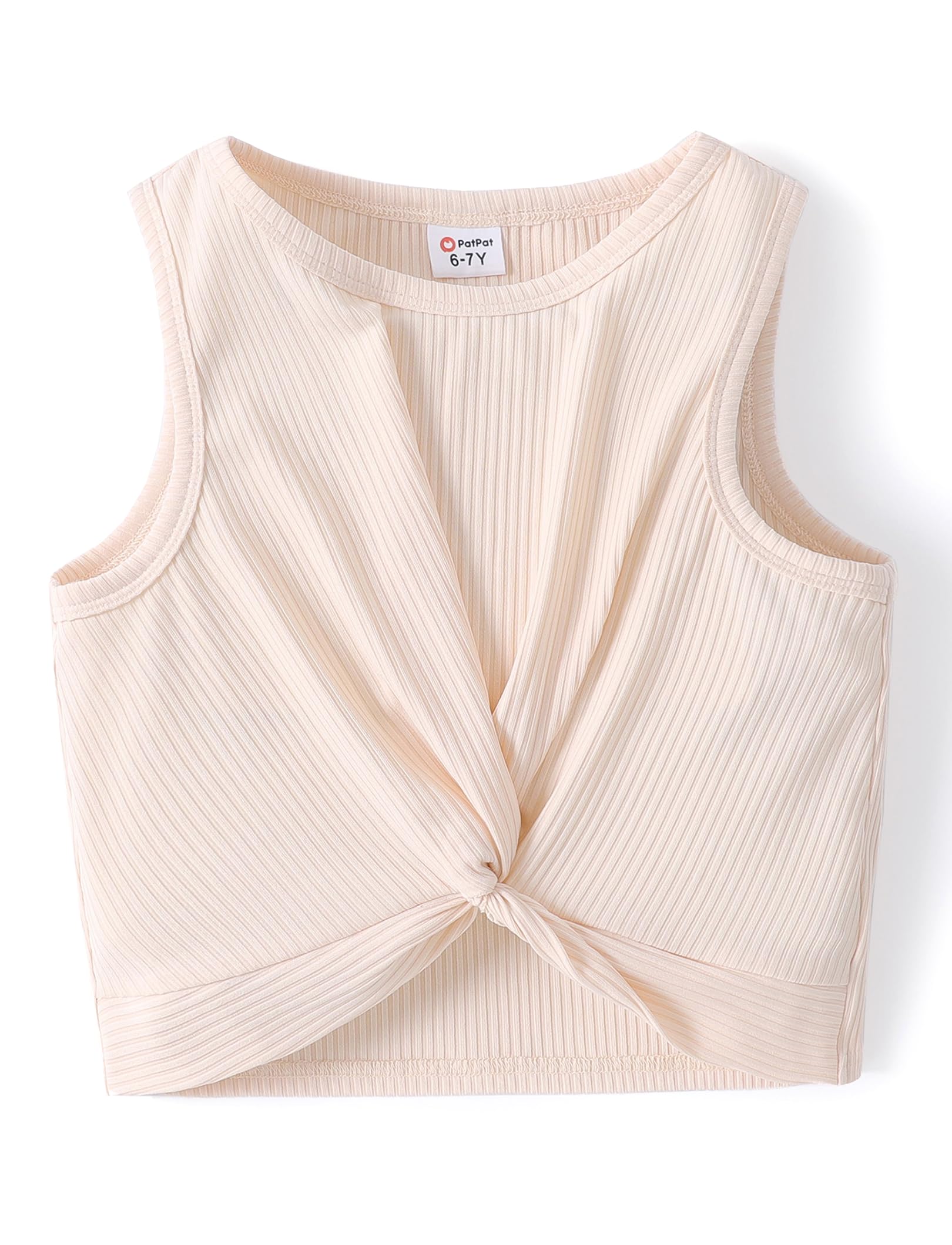 PATPAT Girls Kids Solid Cute Athletic Dance Shirts Tank Crop Tops Preppy Clothes Outfits for Girls Size 6-12Y