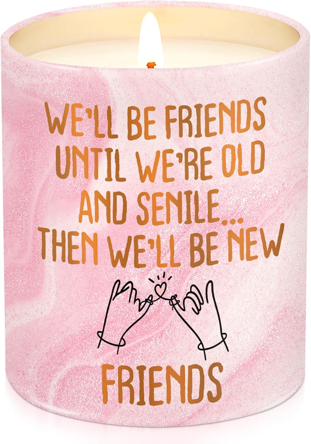 Galentines Day Gifts for Friends - Vanilla Lavender Pink Candles 10 oz - Best Friend Birthday Gifts for Women Friendship Female Her, Long Distance Galentines Gift for Woman BFF Bestie - Image 9