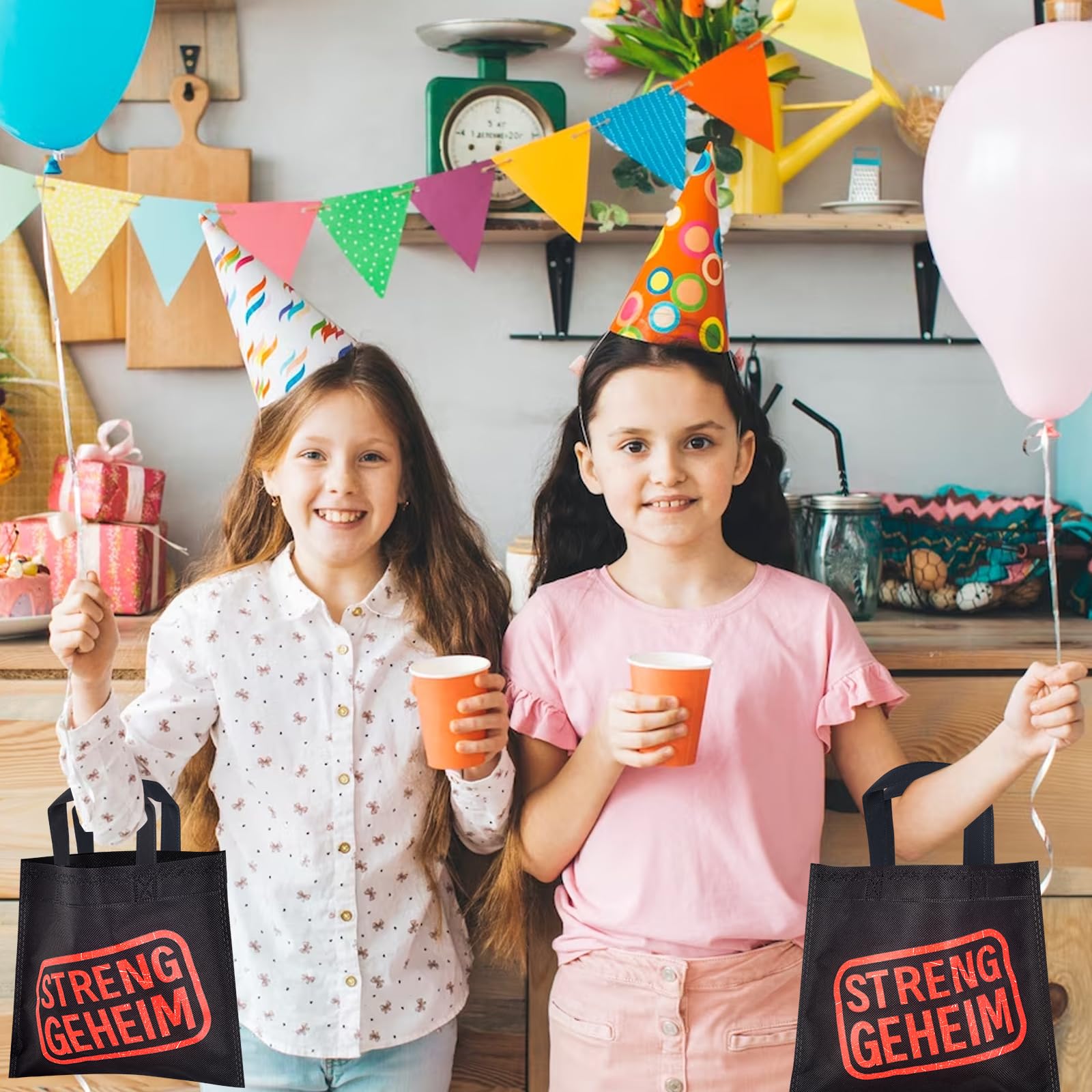 6 Detektiv-Partytüten 'Streng Geheim' – Perfekt Für Kindergeburtstag & Mottoparty