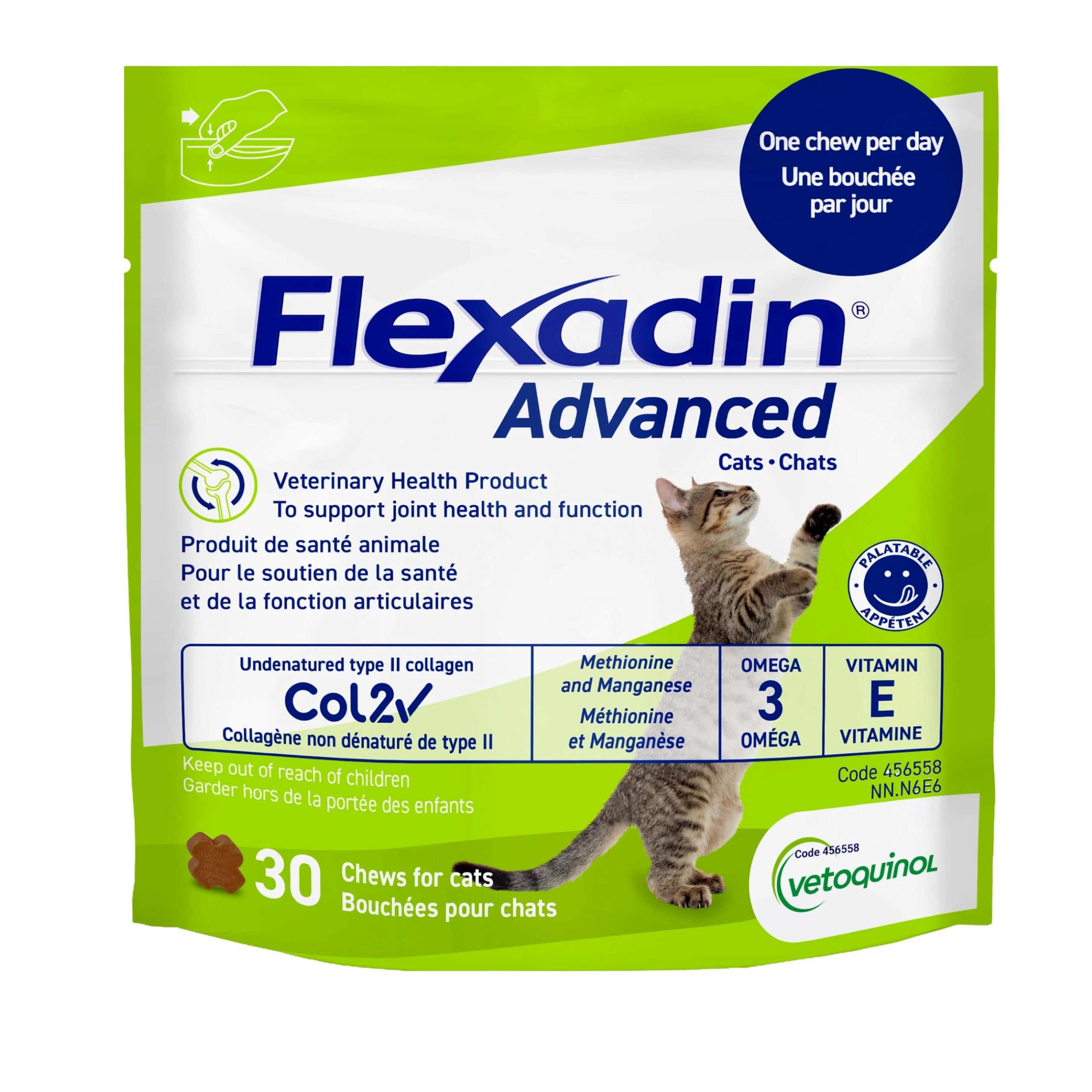 Vetoquinol Flexadin Advanced – Cat Joint Supplement – One Unit a