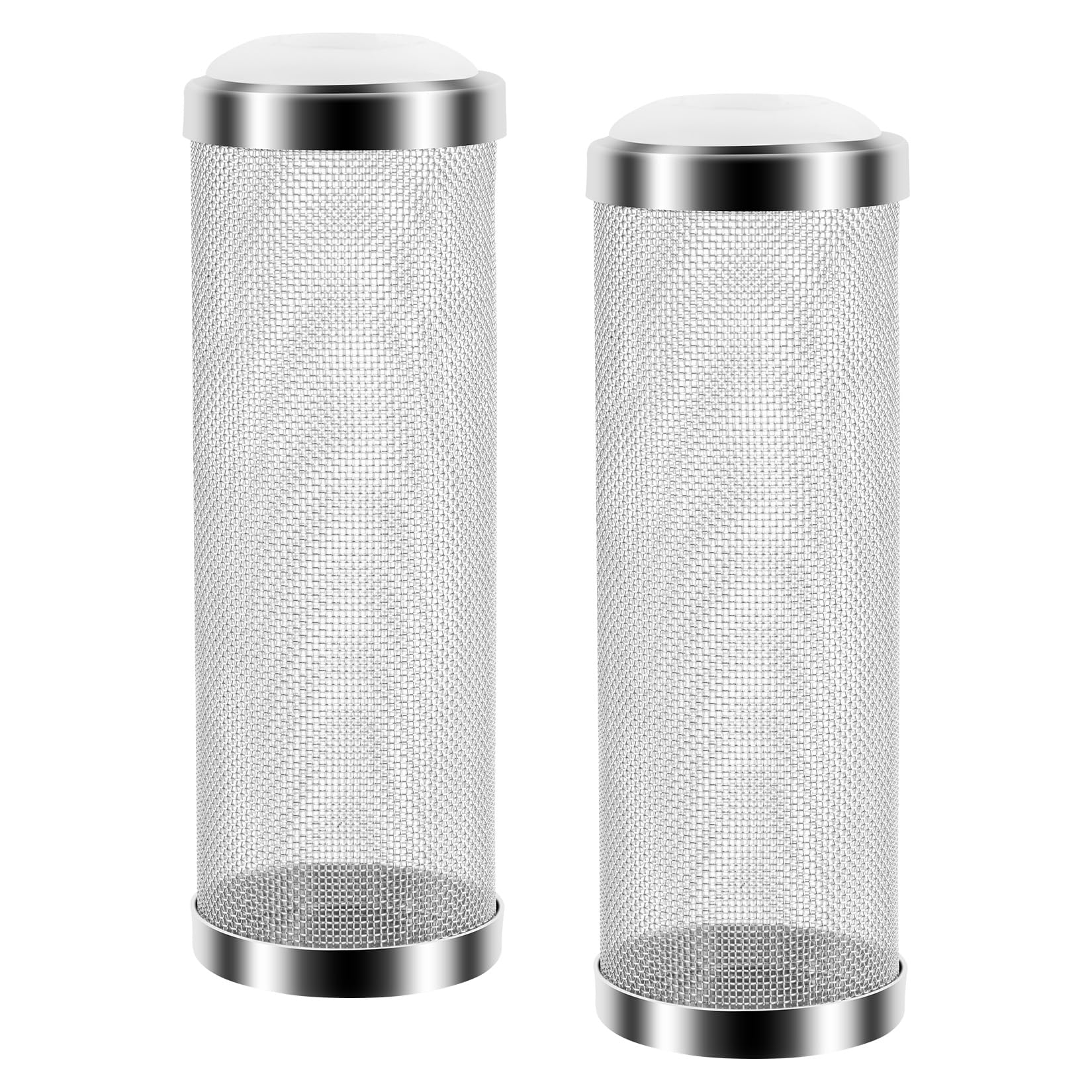 2 StückAquarium Außenfilter Filterschutz, 16 mm Garnelen Schutz für Filter, Edelstahl Aquarium Filter, Aquariumfilter, Multifunktional Aquarium Schutzhülle Ansaugschutz für Schutz Fisch Garnele
