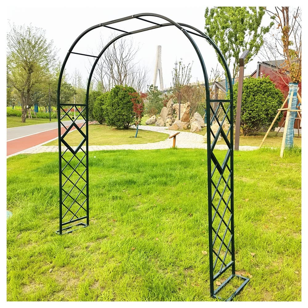 Arco da giardino in metallo, resistente, per rose, traliccio stabile, decorativo, per esterni, per matrimoni, prato, decorazione per feste