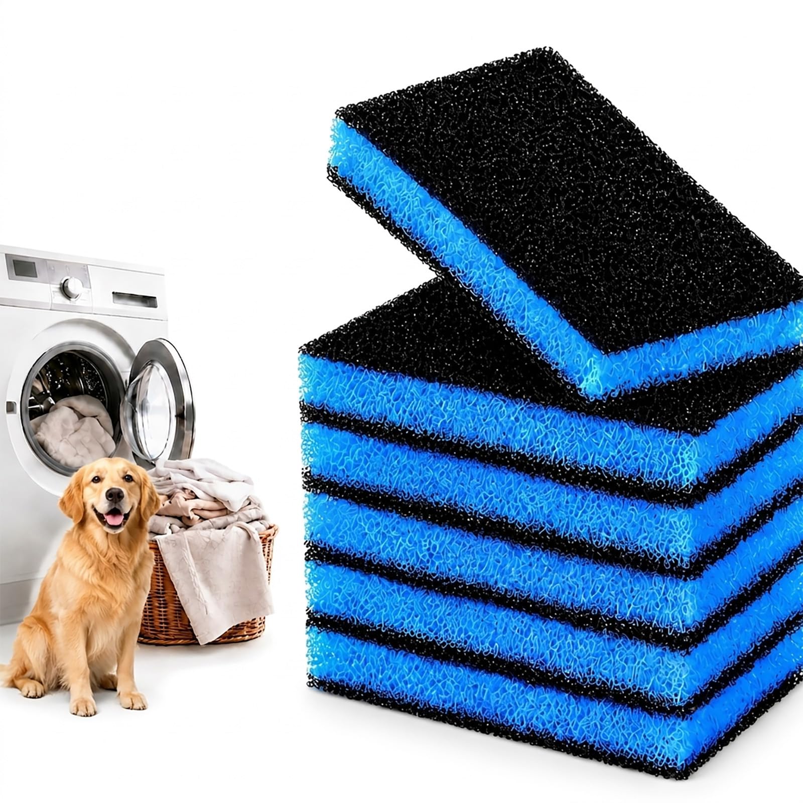 Pet Hair Remover for Laundry, Reusable Pet Hair Remover Washing