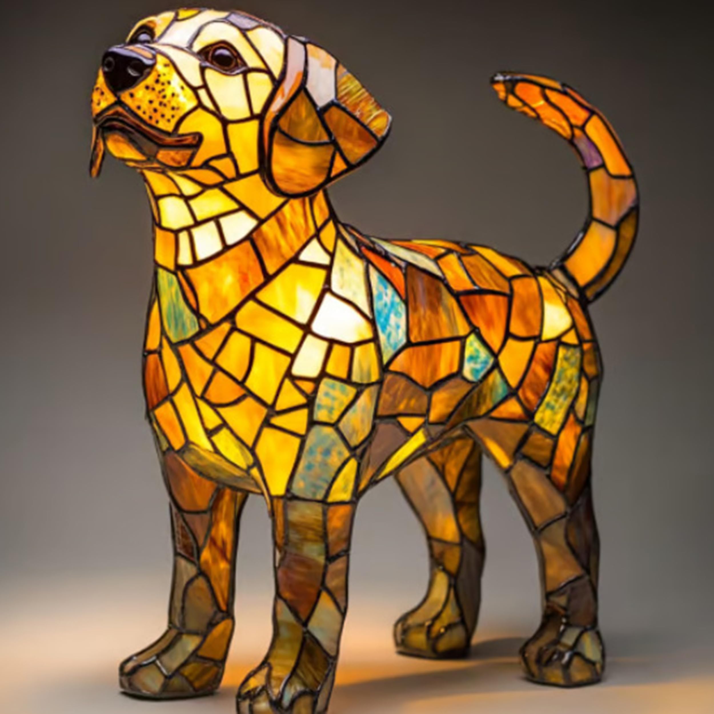 Jsvsza Golden Retriever Corgi Lamp, French Bulldog Lamp, Dachshund Lamps, Pug Lamps, Dog Series Art Night Light, Cute Pet Dogs Themed Led Table Lamps, Animal Light Home Decor, Fun Gift For Dog Lovers,