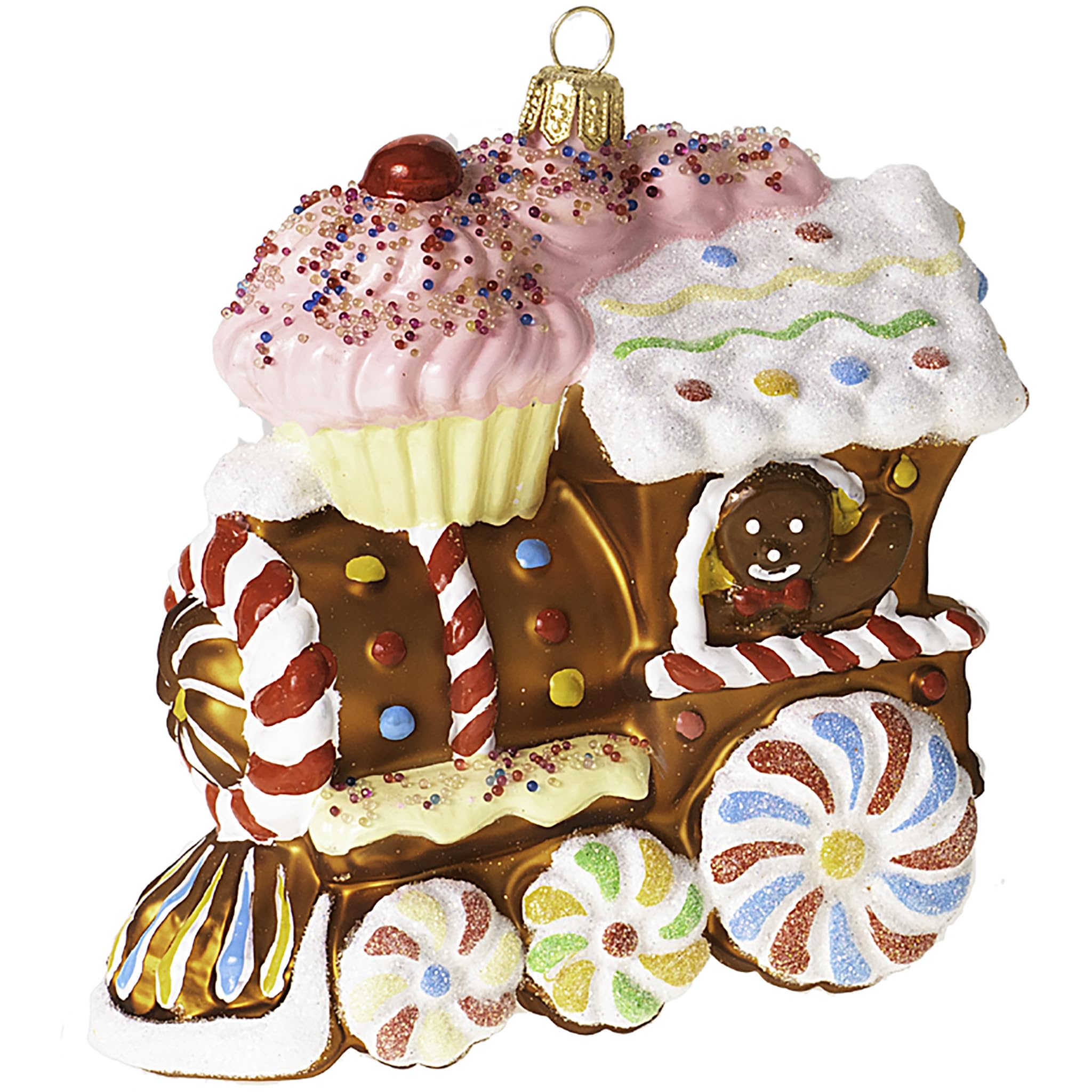 Boule de Noël pain d'épices 12 cm PPH IMP pour décorer votre salon