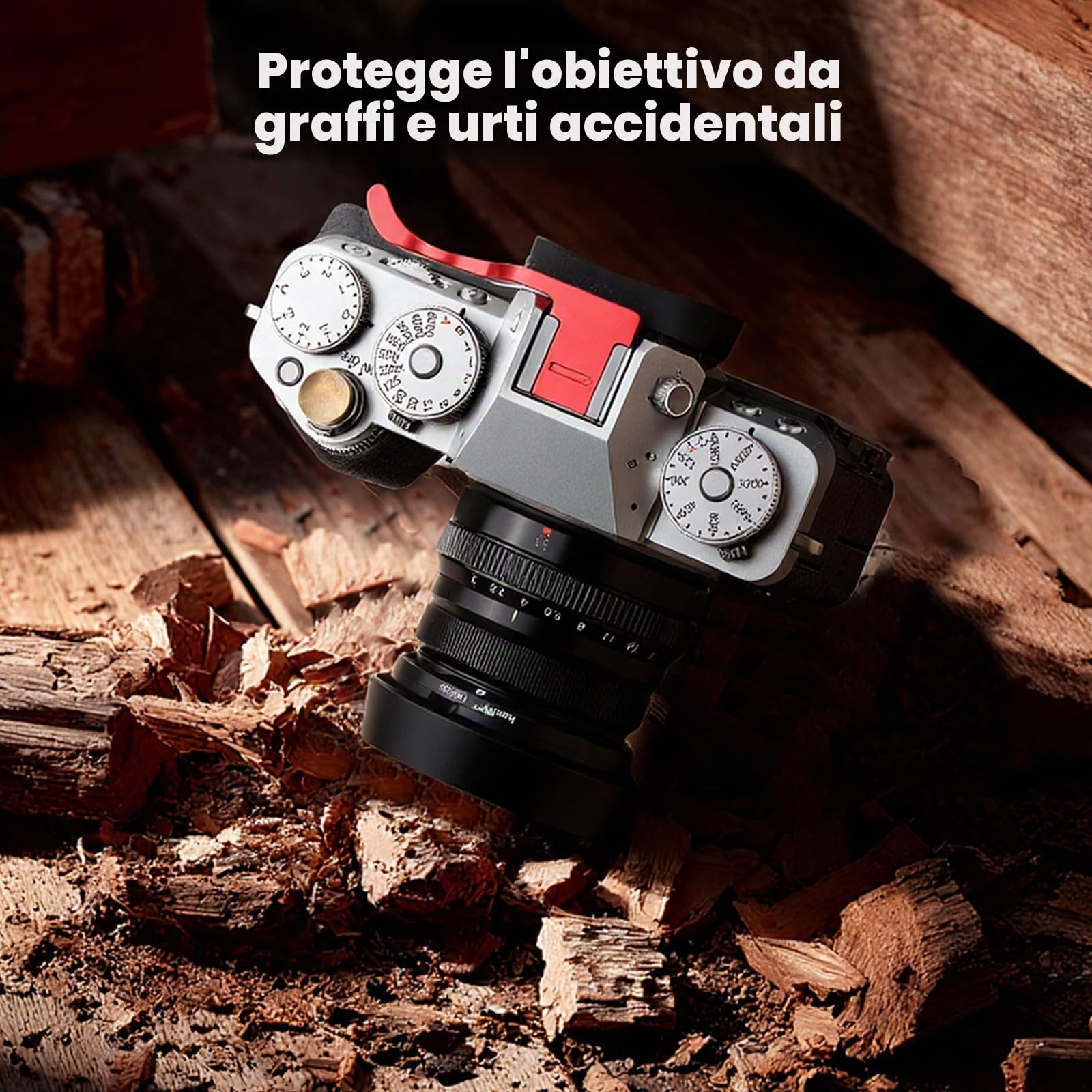 Haoge LH-FJ35 - Paraluce rotondo in metallo a baionetta per Fujifilm Fuji Fujinon XF 35 mm f/2 R WR XF35mmF2, XF 23 mm f2 R WR XF23mmF2 e XC 35 mm F2 XC35mmF2 LH-XF35-2