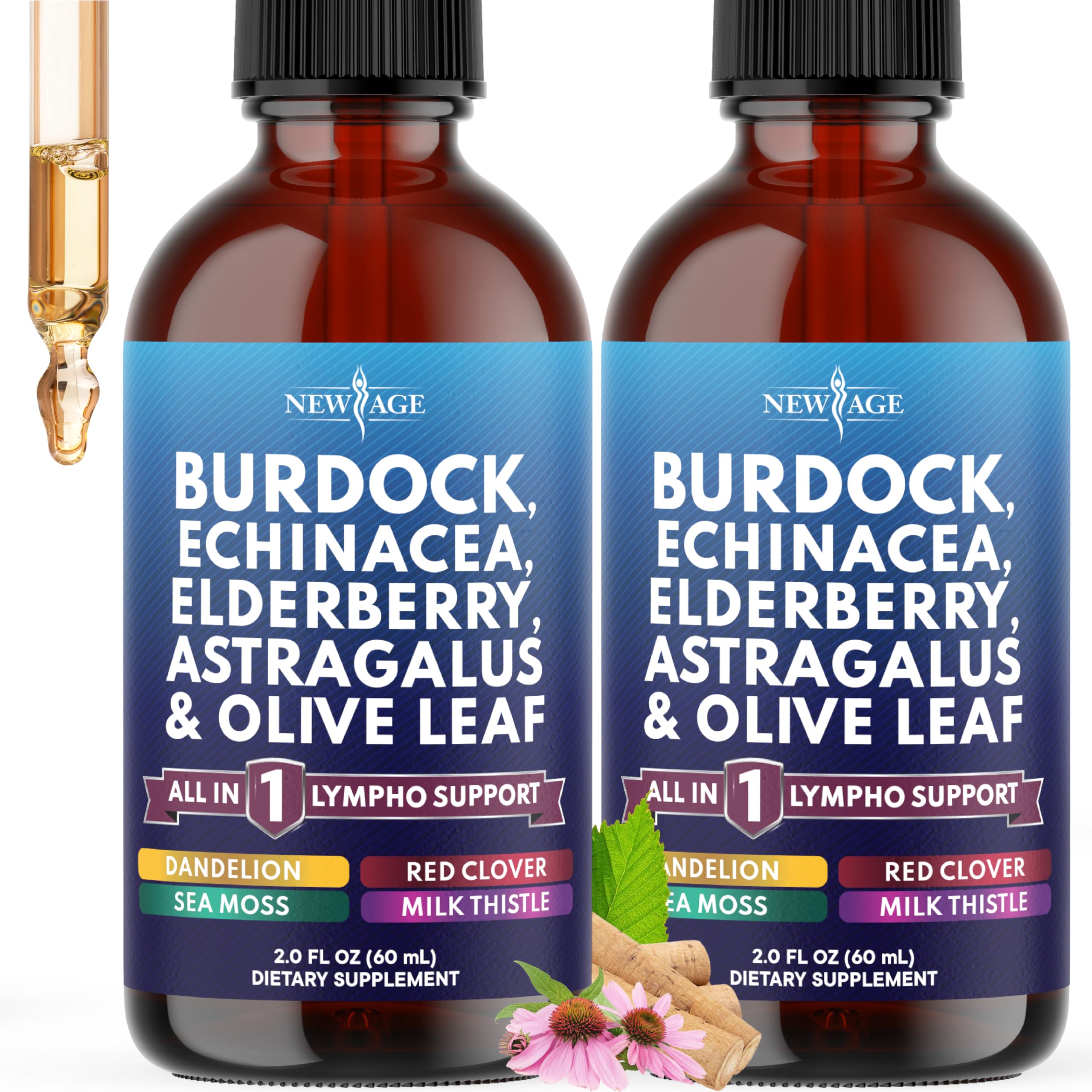 NEW AGE Lymphatic Drainage Supplement Drops