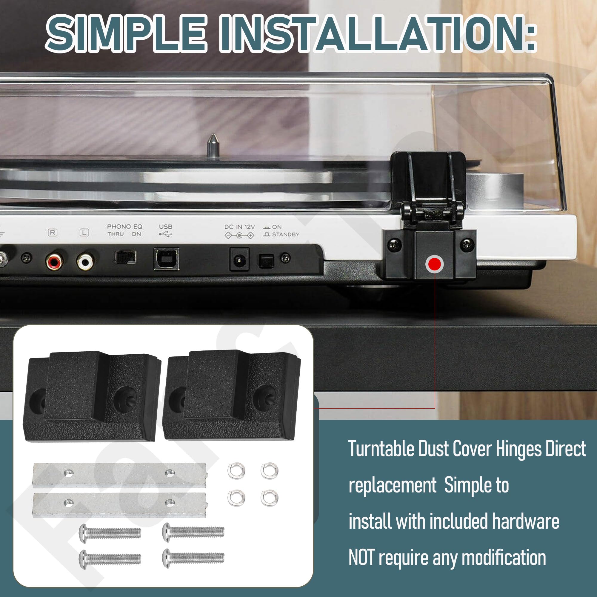 Amazon.co.jp: ダストカバーヒンジセット 交換用パーツ 2個パック