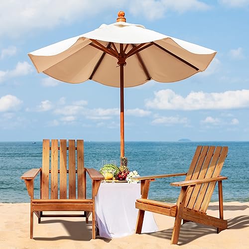 Miniatura 4 de JONATHAN Y PAT1001A Irving - Silla Adirondack moderna de madera de acacia para patio al aire libre, jardín, césped, patio trasero, piscina,