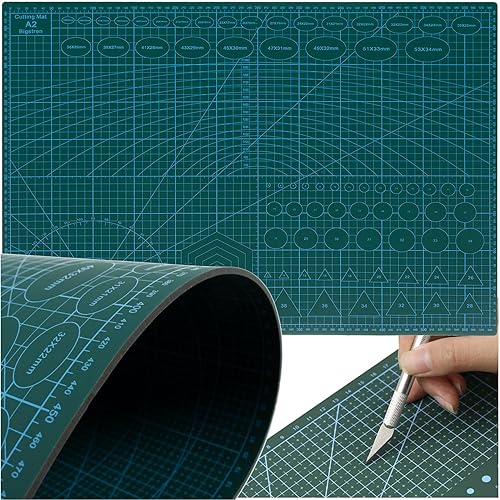 Tapis de découpe auto-cicatrisant A2 4 mm 3 couches imprimé