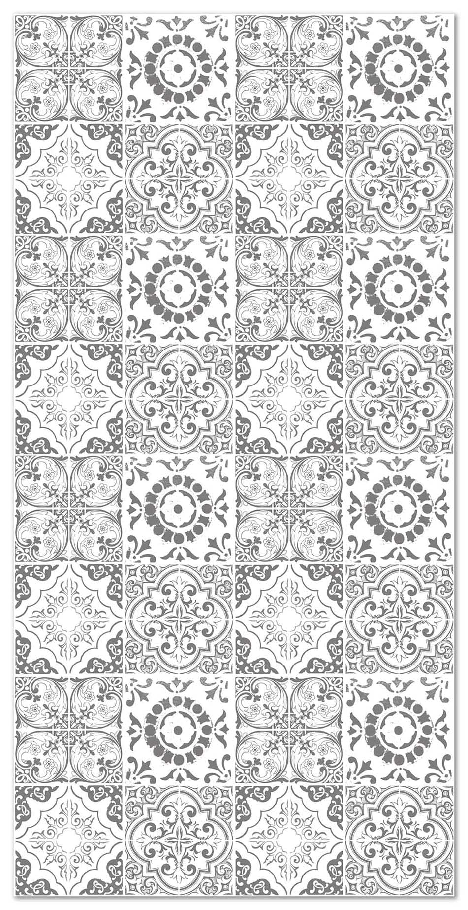 Panorama Alfombra Vinílica Cocina Salón - Varios Tamaños - (Hidráulica Granada Gris 40x80 cm)