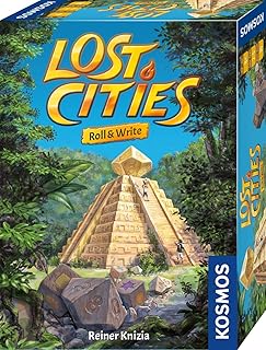 Thames & Kosmos Lost Cities: Roll & Write | A Family Friendly Game from Kosmos Games |by Reiner Knizia | for 2 to 5 Players, Ages 8 and up