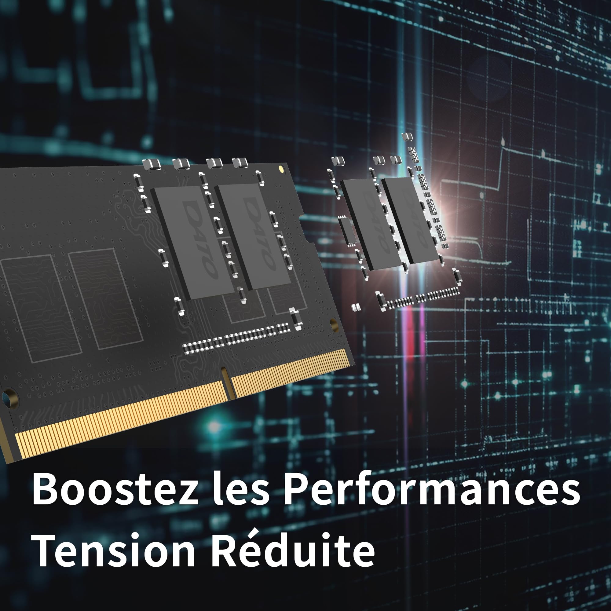 DATO 16Go DDR4 3200MHz PC4-25600 Non-ECC 1.2V CL22 260 Broches SODIMM Ordinateur Portable Module de mémoire Mise à Niveau