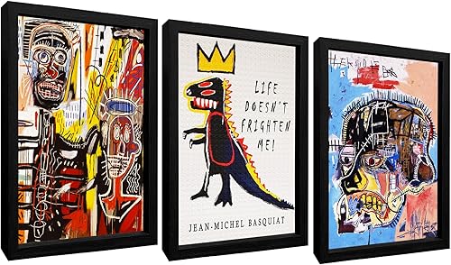 TIME TREE Basquiat - Póster de arte callejero abstracto, graffiti, arte para pared, arte de arte famoso, impresiones artísticas para sala de estar y