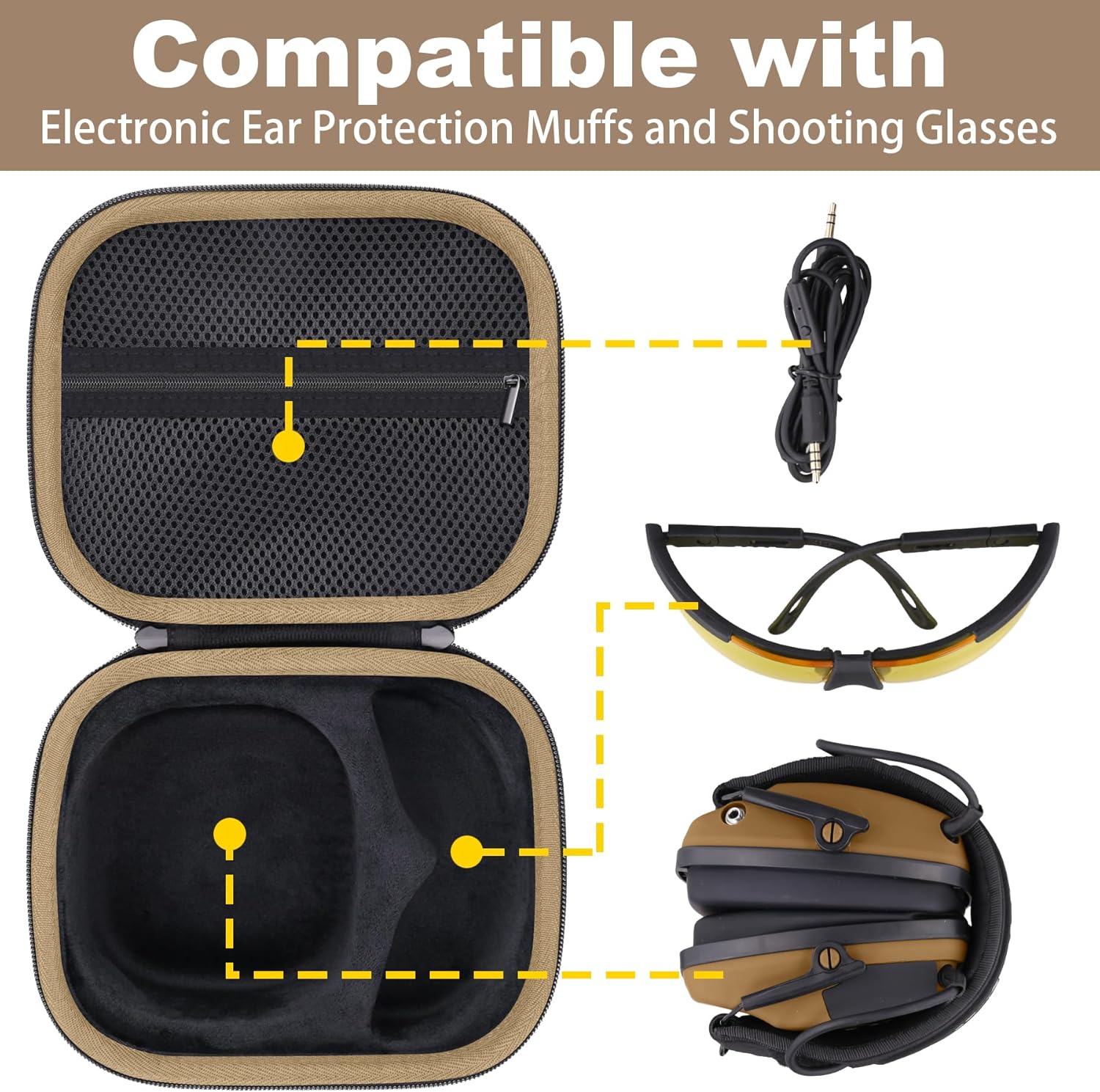 for Walkers Razor Slim/Howard Leight Honeywell/Prohear 066 016 Electronic Ear Protection Muffs and Shooting - Image 3