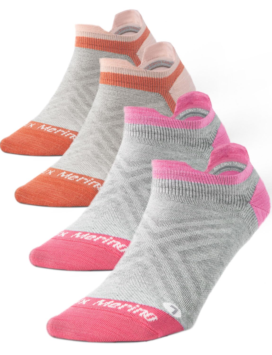 Juclise Merinowolle dünne Kurz Laufsocken Sneaker Kompressionssocken Wandersocken, anti blasen Feuchtigkeitsableitend